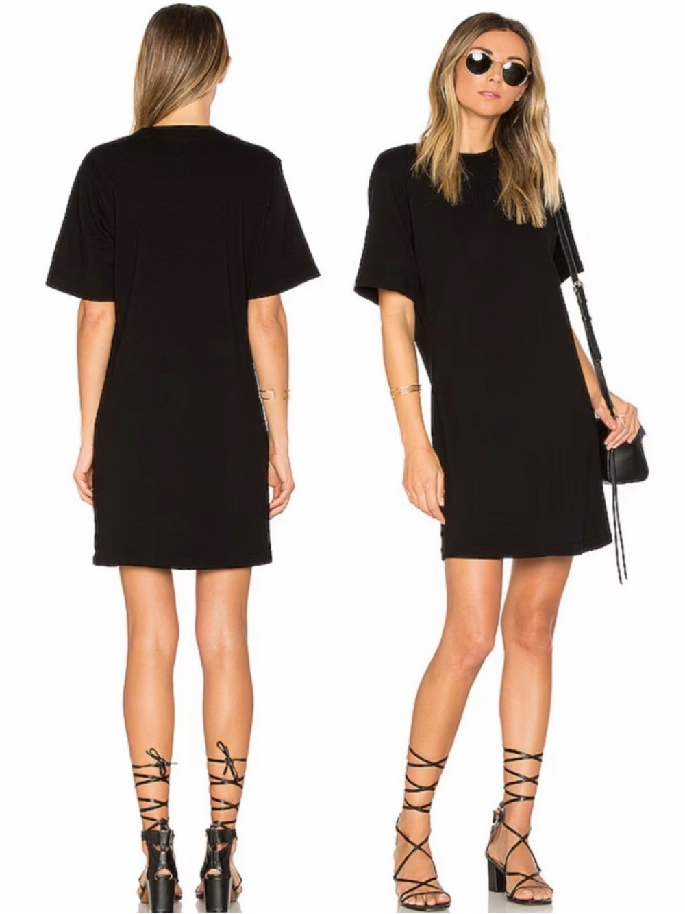 Cotton Citizen The Tokyo Mini Dress in Jet Black Size M